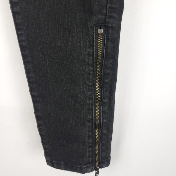 Mossimo Denim Mid-Rise Denim Leggings Womens Black Jeans Sz 2 - Picture 5 of 13